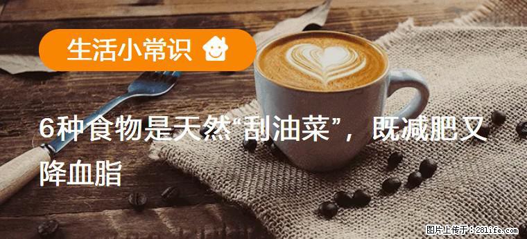 【生活小常识】6种食物是天然“刮油菜”,既减肥又降血脂 - 阜阳生活资讯 - 阜阳28生活网 fy.28life.com